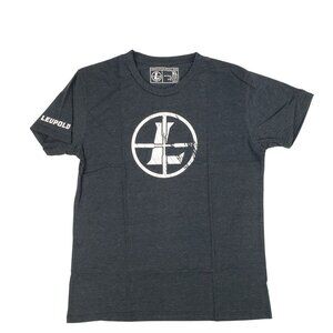 New Leupold Men XL Reticle T- Shirt Logo Crewneck Lightweight Breathable Black